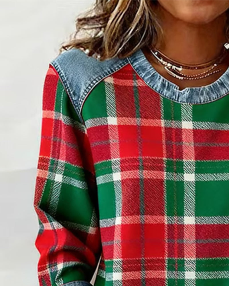 Ella | Bold Patchwork Sweatshirt
