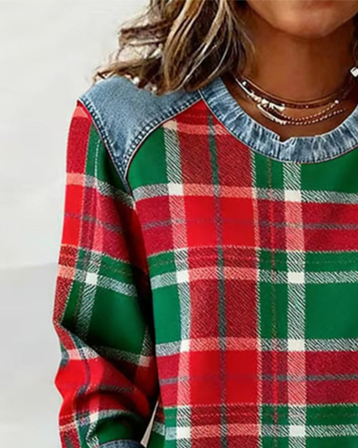 Ella | Bold Patchwork Sweatshirt