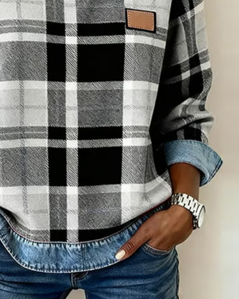 Ella | Bold Patchwork Sweatshirt