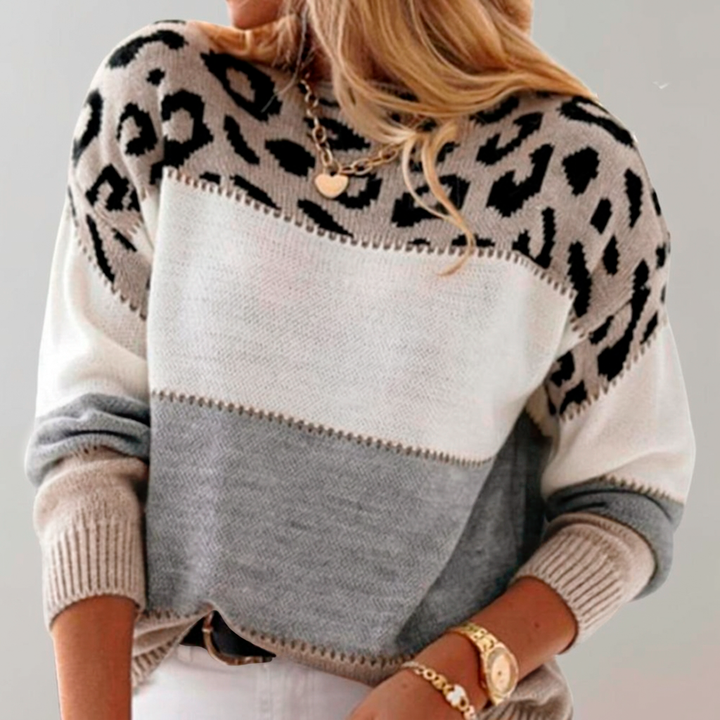 Pascaline | Leopard Print Casual Jumper