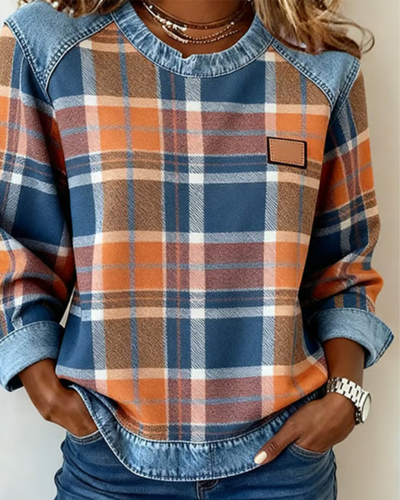 Ella | Bold Patchwork Sweatshirt