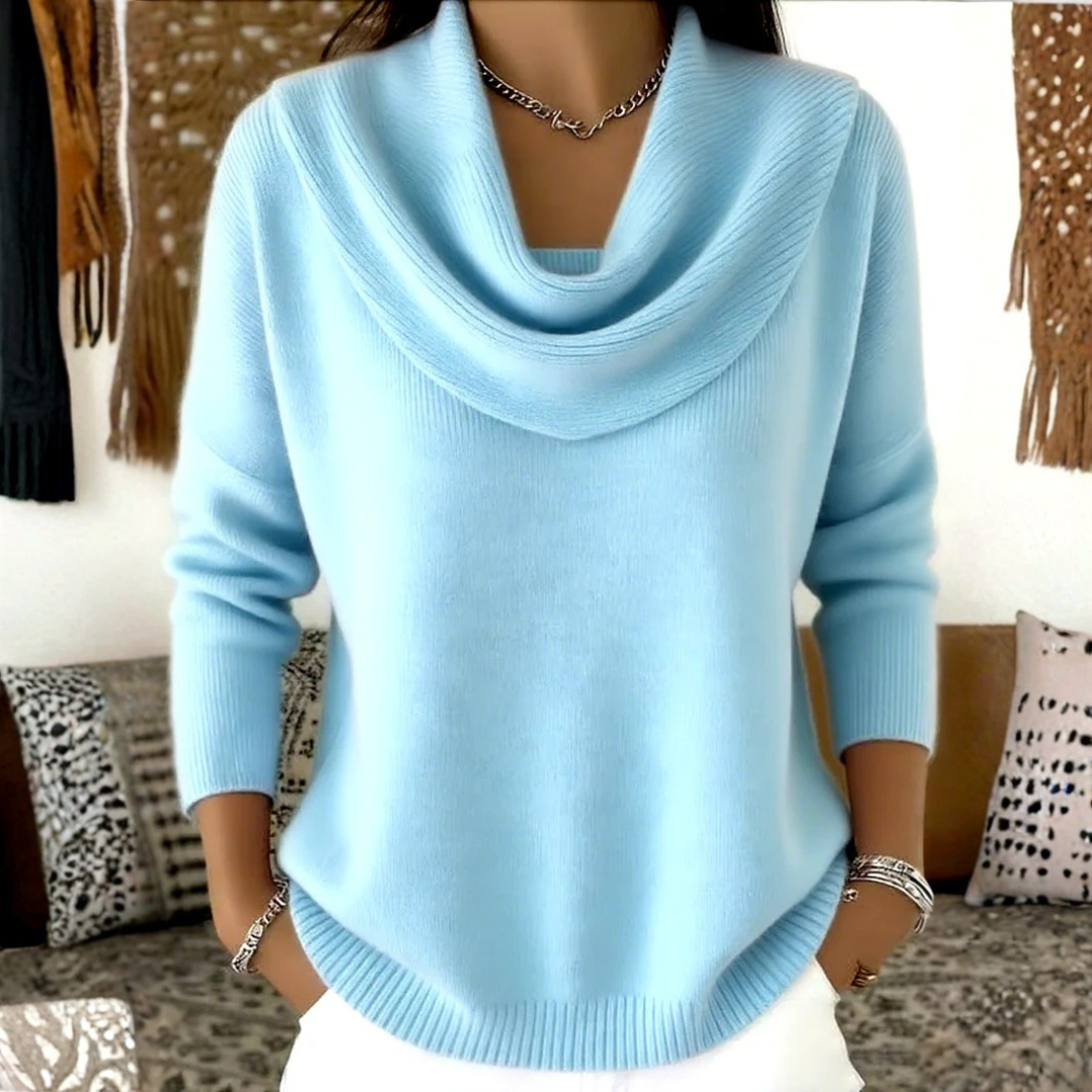 Rowan| Elegant Sweater with Soft Collar