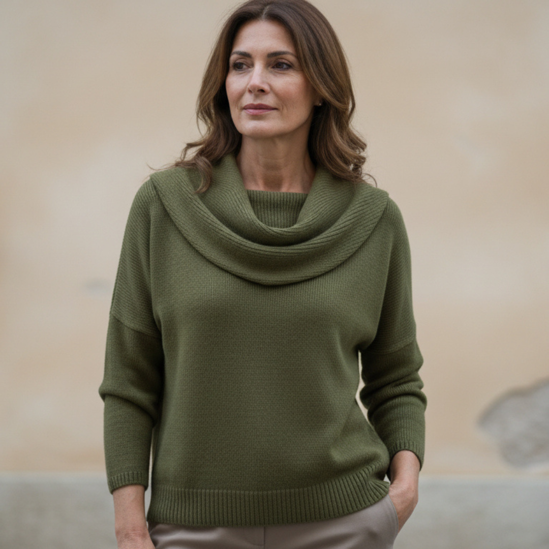 Rowan| Elegant Sweater with Soft Collar