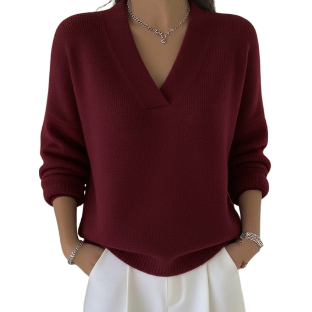 Shirley | Effortless V Neck Sweater