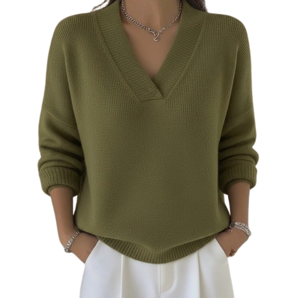 Shirley | Effortless V Neck Sweater