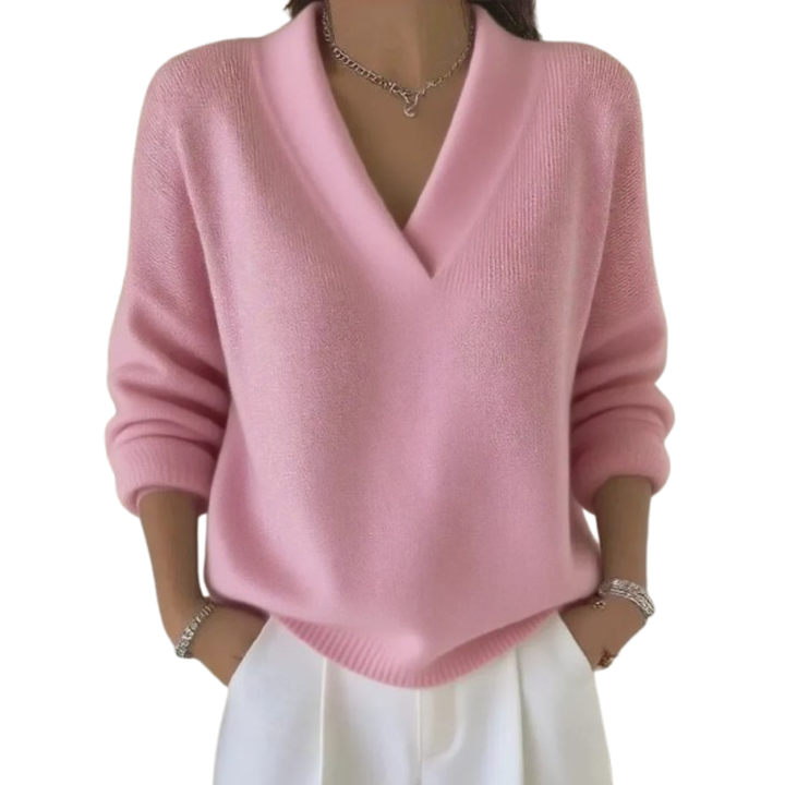 Shirley | Effortless V Neck Sweater
