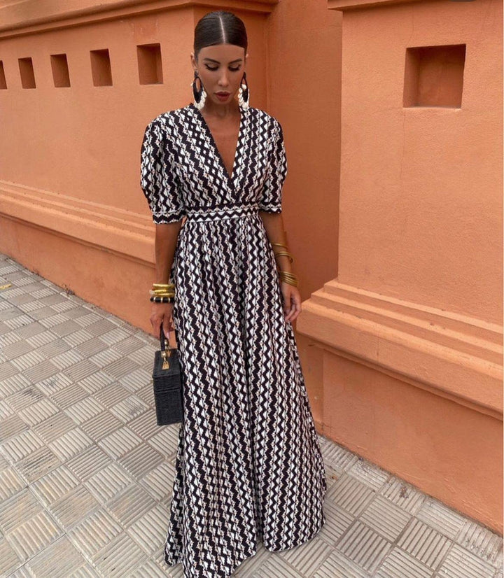 Enrika™ | Ethnic Print Summer Dress