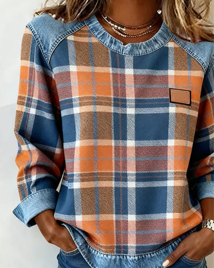 Ella | Bold Patchwork Sweatshirt